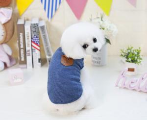 China Fitwarm Handsome Chic Waffle Onesies Cotton Dog And Cat Clothes wholesale