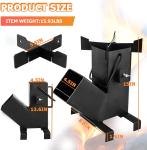Carbon Steel Fabrication Rocket Stove Metal Fab Products Customized