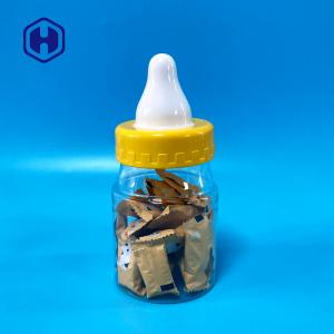 China 540ml Bpa Free Packaging Candies Cute Plastic Jars With Lids wholesale