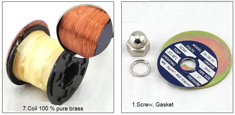Brass Stainless Steel Normally Closed 2/2 Way 3/8 Solenoid 12v Water Valve