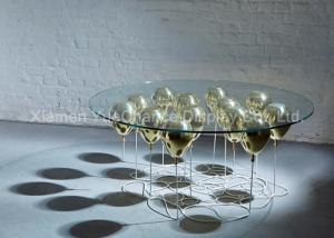 China Environmental Friendly Fibreglass Furniture , Fiberglass Outdoor Furniture Balloon Table wholesale