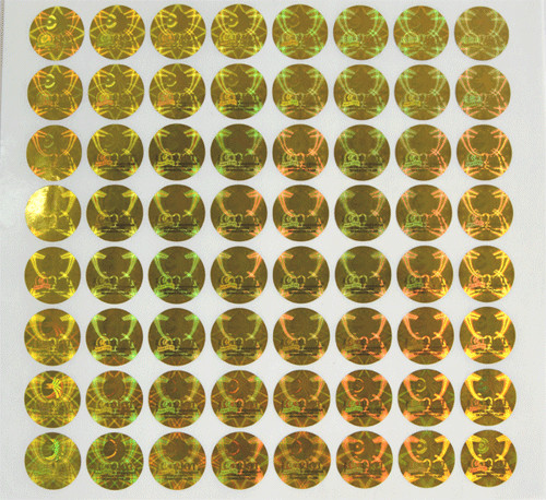 Security Hologram Stickers / Adhesive Label Sticker With Logo Printing