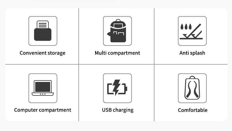 Factory wholesale waterproof USB Charging bagpack Notebook Laptop Back pack leisure travel USB Backpack bag school backpack