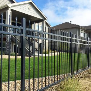 China Decorative 8 Wrought Iron Fence Panels Heavy Duty Zinc Galvanized Dipped Stainless Steel Farm wholesale