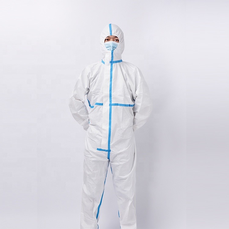 White Full Body 3xl 65gsm Disposable Surgical Gown Prevent Liquid Penetration