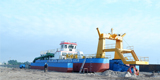 Split Design Submersible Dredge , Portable Dredge Easy Transport 45kw Emergency Generator