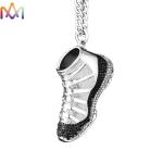 Eco Friendly 32g Hip Hop Shoe Mens Engraved Necklace