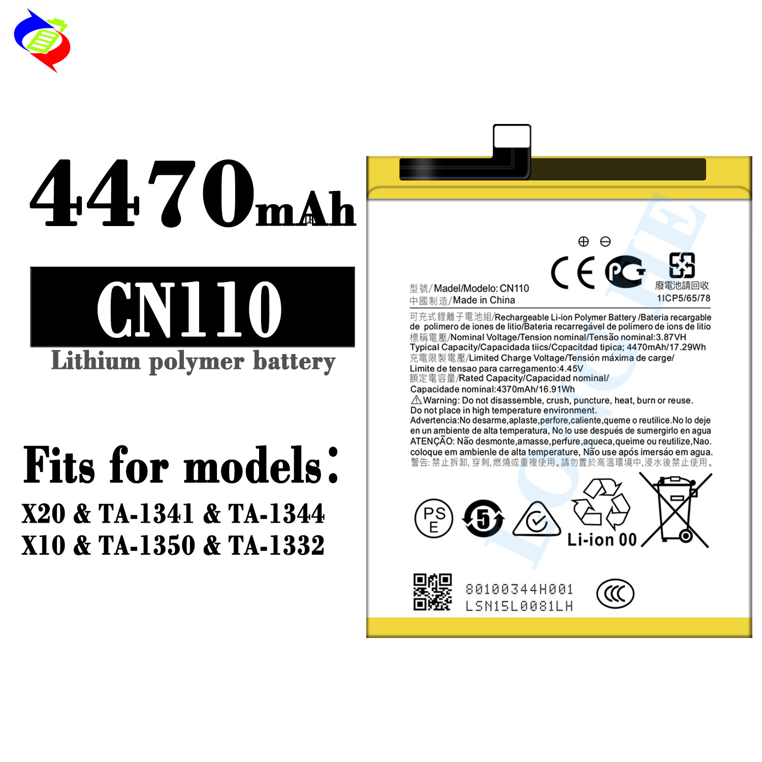 Upgrade Your Nokia X20 X10 with CN110 X20 TA-1350 Original Mobile Phone Battery