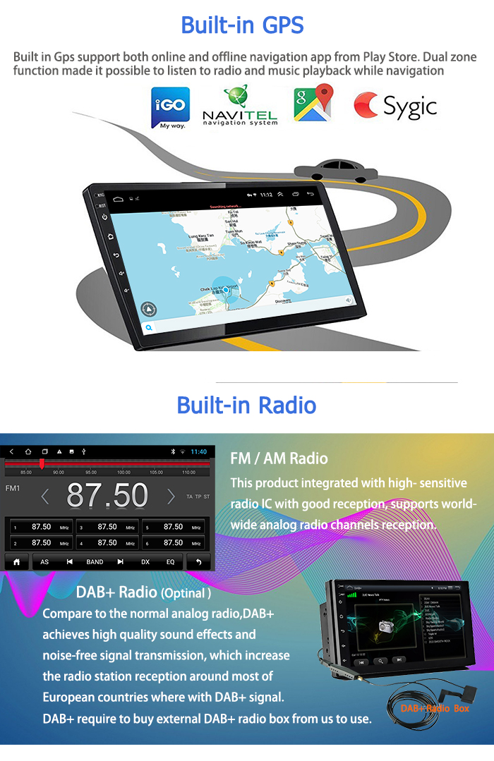 Android 9.0 Quad Core 1+16GB Car DVD Stereo Radio For Toyota Highlander 2009 2010 2011 2012 2013 2014 10 inch