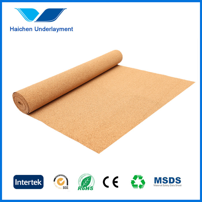 3mm Silver Foil Cork Flooring Underlayment With Moisture Barrier