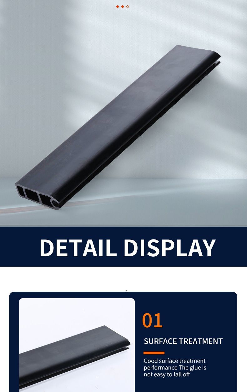 Seal Strip Stopper Black Profiles PVC Extrusion Customized Extruded Trim