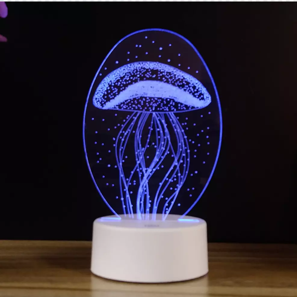 Changeable 188mm 3D Led Illusion Lamp Acrylic 3d Illusion Night Light
