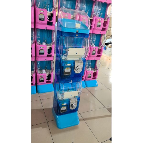 New Europe's Most Popular Children's Toy/ball/capsule Vending Machine Mini Double Layer Transparent Capsule Machine Coin-operat