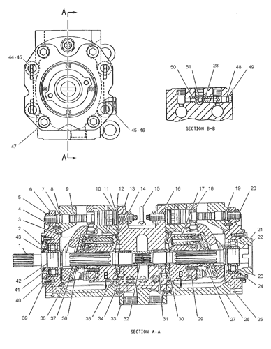 1297988 PUMP GP-MAIN & SWING Parts scheme