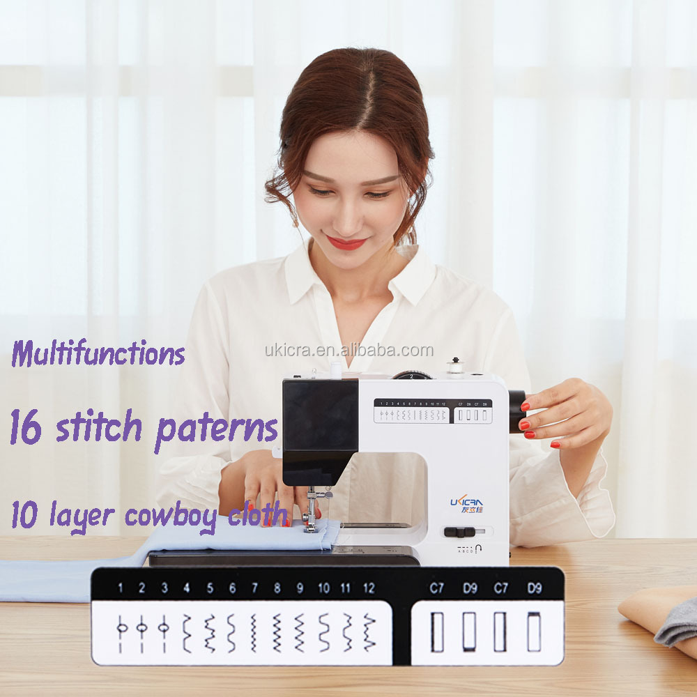 Easy to Operate Domestic Sewing and Overlocking Machine with Main Material ABS Metal