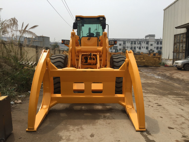 LTMG 5 TON Front End Wheel Loader With Log Grapple Ree Logging Equipment 162KW