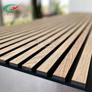 China Laminated Veneer Acoustic Slat Wood Wall Panels Mildewproof Flavorless wholesale