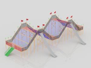 China Customized Climbing Frames 5 Persons -10 Persons Outdoor Playground Equipment Grid Terrain Park wholesale