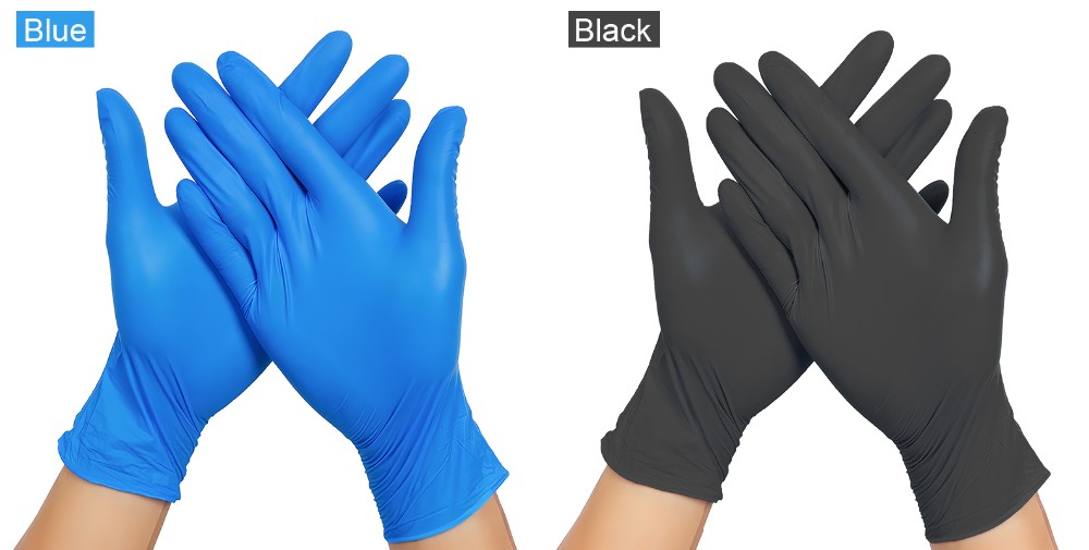 Strong Versatility Disposable Protective Gloves Nitrile Material No Allergies
