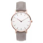 Leather Band Modern Minimalist Watches , Quartz Japan Movt Womens Watch