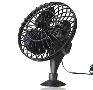 China Black Plastic Mini Car Fan DC 12V Cooling Car Fan With Cigarette Lighter wholesale