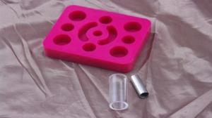 China Pink Tattoo Gun Holder For Permanent Makeup Machine / Pen / Ink 12 Grips wholesale