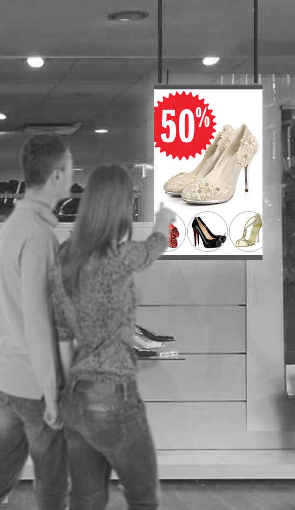 Led Poster Display Ultra-Thin Lightbox Billboard Hanging Advertising Signs Agent LED Window Display