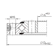 Crossed roller bearing XU300515