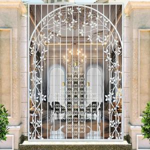 China 48 Inch Custom Wrought Iron Driveway Gate Classic Style Soundproof wholesale