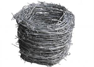 China 12*14 Gauge Field Fencing Galvanized Steel Barbed Wire 50kg/Roll Q235 wholesale