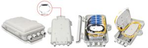 China Wall / Pole-mounted Optical Fiber Distribution Box 12PCS SC / LC wholesale