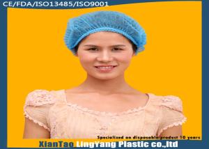 China Colorful Nonwoven Disposable Hairnet Surgical Clip Cap single use wholesale