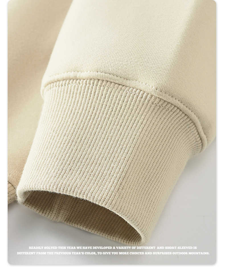 350G-700G Cotton French Terry Fleece Hooded Sweatshirt Men'S Oversized Loose Drop Shoulder