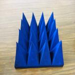 Soft Soaked Carbon Microwave RF Pyramid Absorber Sheet Radiation Absorbent