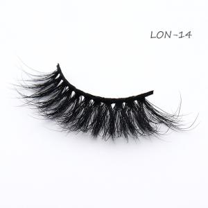 China Siberian 23mm Fluffy Mink Lashes With Cotton Black Band wholesale