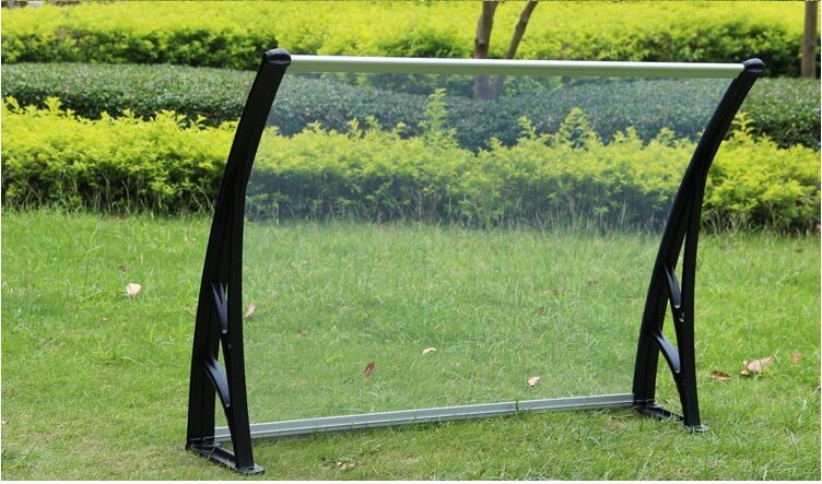 Durable Polycarbonate Window Canopy , Door Canopy Awning Rain Shelter Hardwares