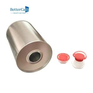 China Round Metal 1L Tin Can Logo Printed For Motor Engine Oil wholesale