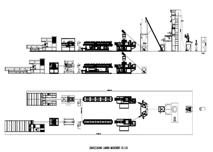 High Capacity Pipe Extrusion Machine , Double Strands PVC Pipe Making Machine