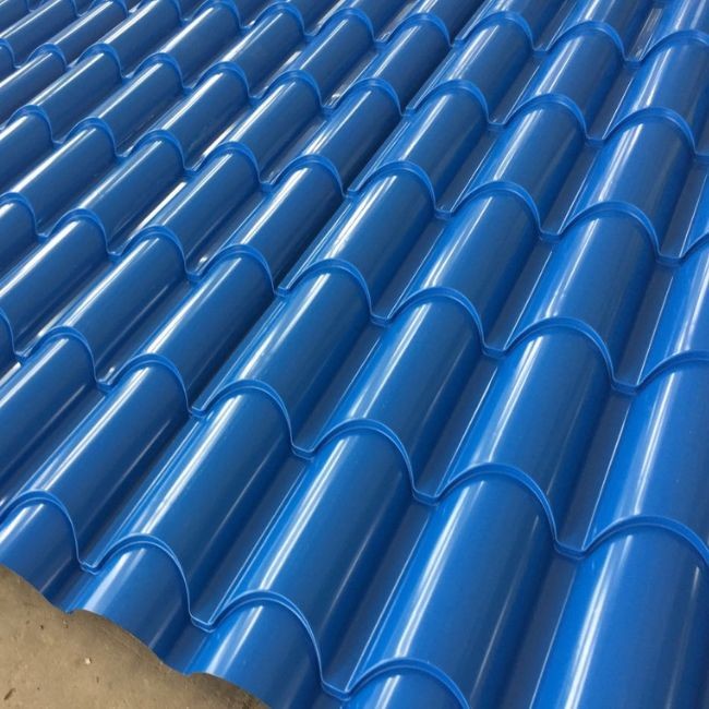 Colored Glazed Steel Metal Sheet Roll Forming Machine Hydraulic PLC Controlled High Speed