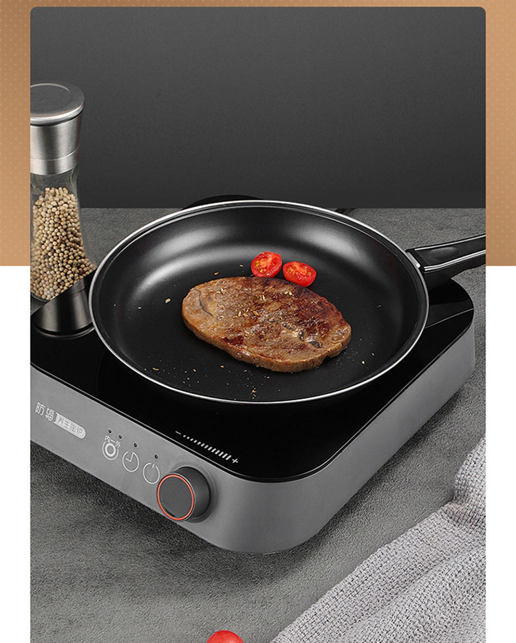 Wholesale TOP Seller 9-Inch Cooking Pot Non Stick Fry Pan Cookware Cast Iron Frying Pans With Anti-Heat Handle