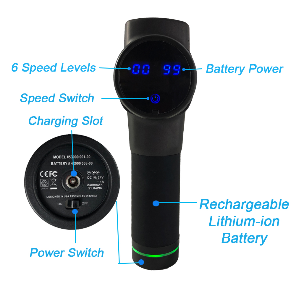 Hot Sale New Mini Vibration Electric Headphones Deep Muscle Massage Gun Body Massager