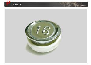 China Ellipse Shape Surface Mount Elevator Push Button Size 38 x 48 mm wholesale
