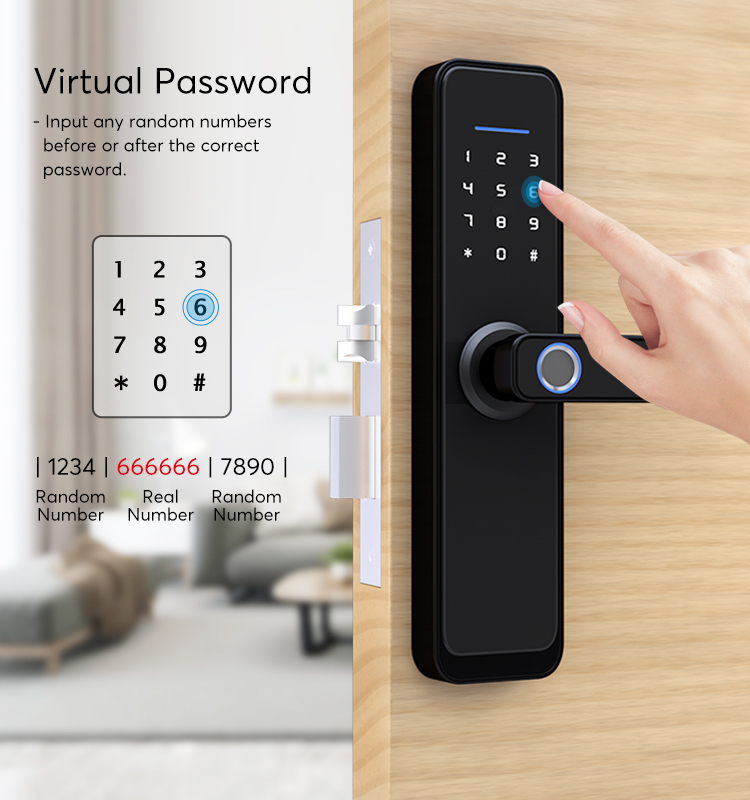Tuya Zigbee Smart Lock / Fingerprint Password Front Door Lock
