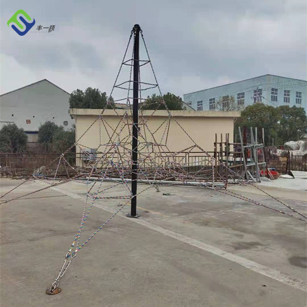 6 Strand Playground Combination Rope Polyester Reinforced For Amusement Park