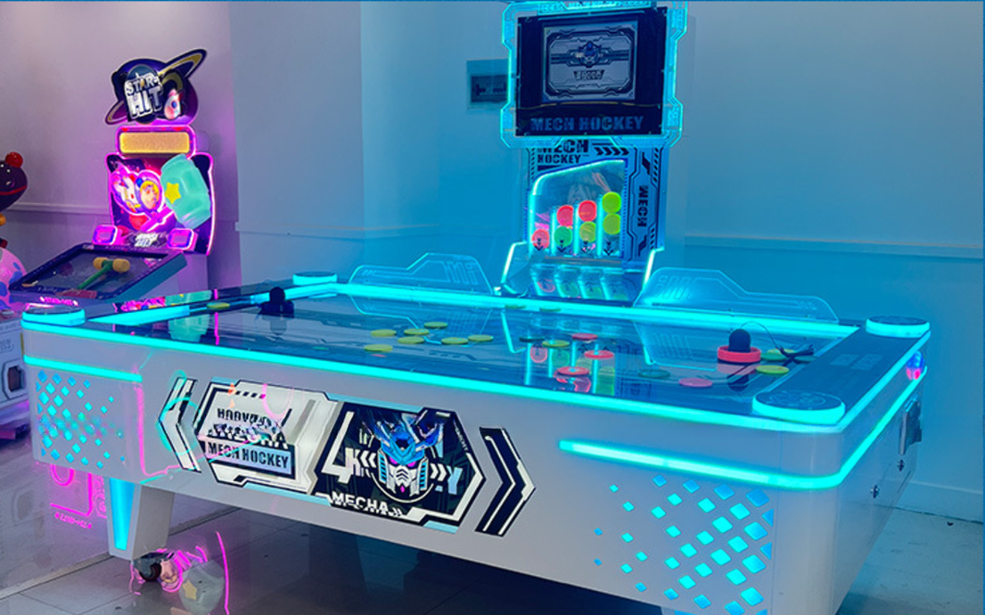 Double Players Air Hockey Coin Operated Arcade Machine Customized