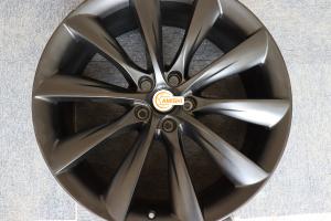 China 64.1 Hole 22 Inch Aluminum Rims , Black 9J 5x120 22 Inch Wheels wholesale