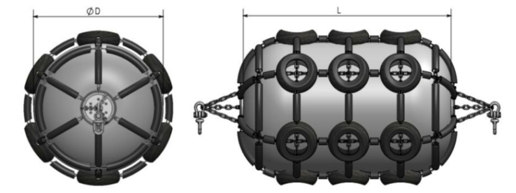 Yokohama Type Marine Ship Factory Directly Supply Pneumatic Rubber Fenders