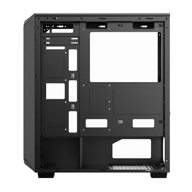 Computer Case with Magnetic Design Dust Filter Supports 6 Fans ATX Mid-Tower PC Gaming Case Glass Side Panel Cable Manag