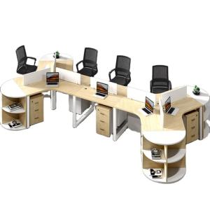 China Simple and Modern Office Furniture Corner Combination Staff Table for 3/6 People wholesale