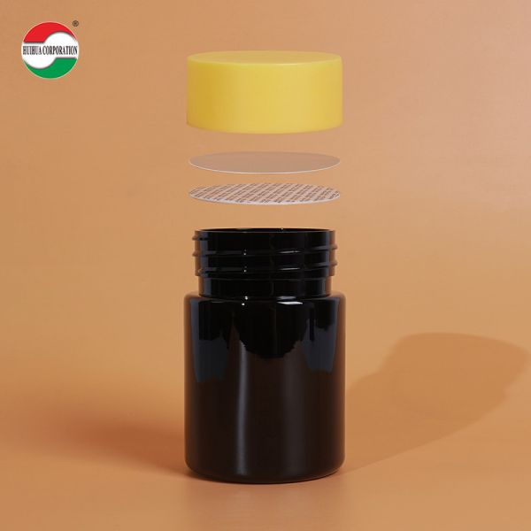 Food Grade PET Plastic Bottle Plastic Jar For Pet Nutrition Vitamins With Screw Cap